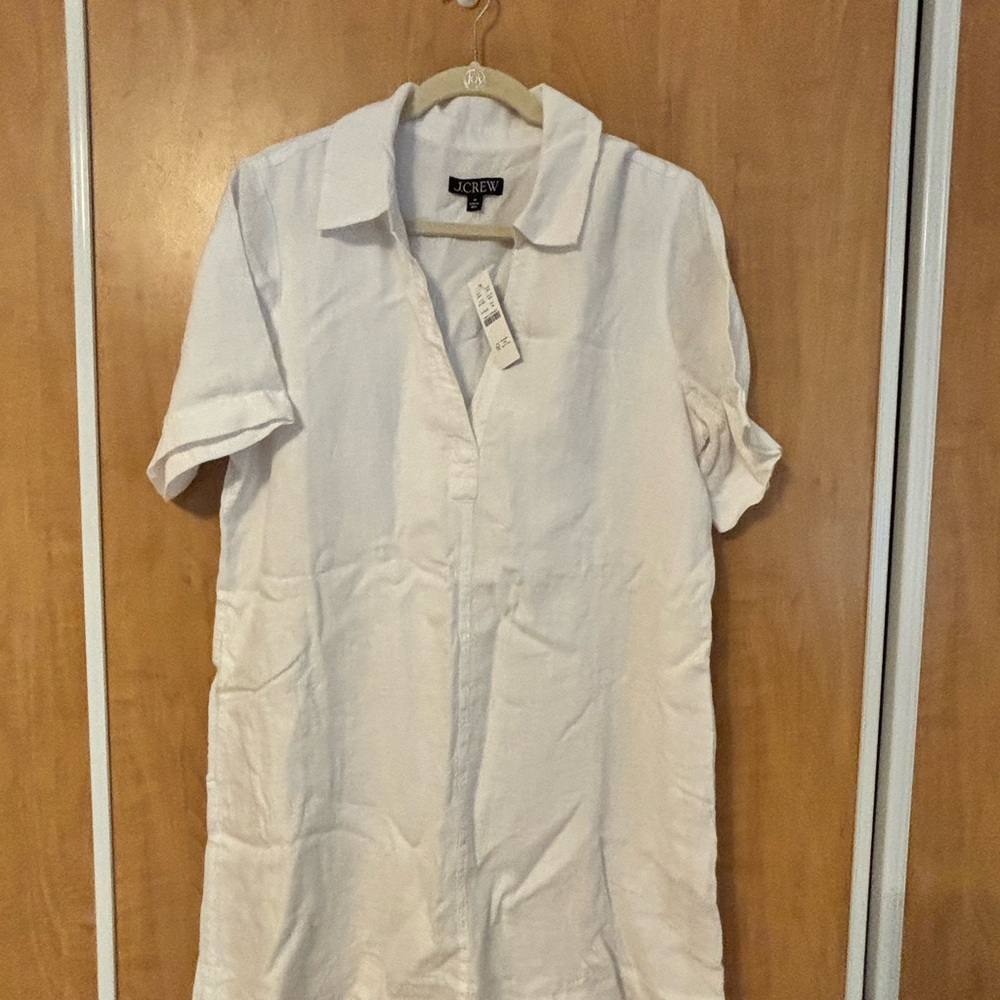 J. Crew Classic White Collared Shirt